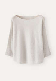Boat-neck sweater, Grey pearl, webstill