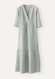 V-neck dress, Pale duck-egg, webstill