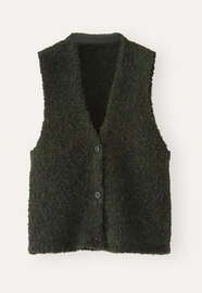Boucl&eacute; waistcoat, Dark forest, webstill