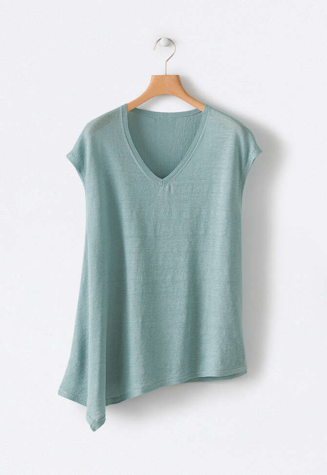 Dipped-hem sweater, Ocean, completeTheLook