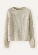 Round-neck sweater, Natural stone, webstill