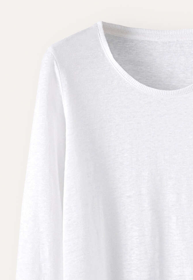 Round-neck top, White, completeTheLook
