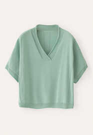 V-neck sweater, Aqua mint, webstill
