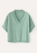 V-neck sweater, Aqua mint, webstill