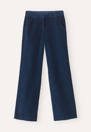 Wide-leg trousers, Dark petrol, webstill
