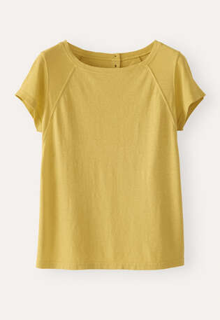 Raglan-sleeve top, Yellow jasmine, webstill