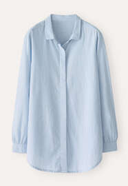 Curved hem shirt, Chambray, webstill