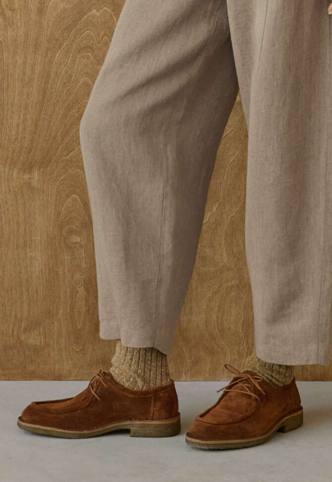 Donegal socks, Fawn brown, completeTheLook