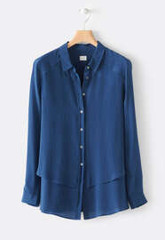 Double-layer shirt, French navy, webstill
