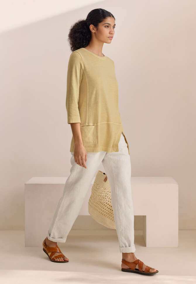 Jersey tunic, Butter yellow, completeTheLook