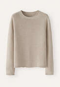 Long-sleeve sweater, Parchment, webstill