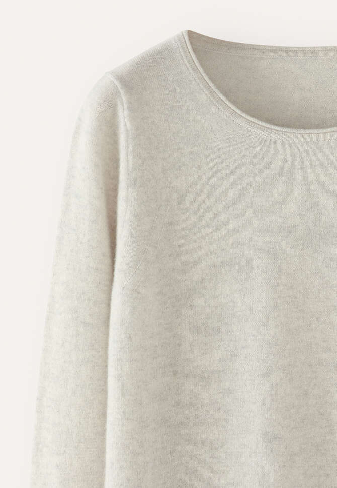 Crew-neck sweater, Grey pearl, completeTheLook