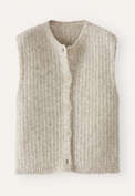 Sleeveless cardigan, Pale grey, webstill