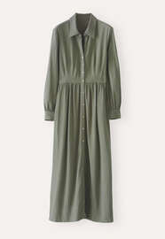 Long shirtdress, Khaki green, webstill