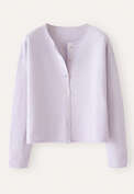 Ripple-stitch cardigan, Pale lavender, webstill