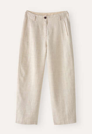 Barrel-leg trousers, Ecru grey, webstill