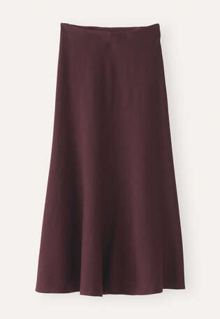 Knitted skirt, Aubergine, webstill