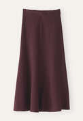 Knitted skirt, Aubergine, webstill