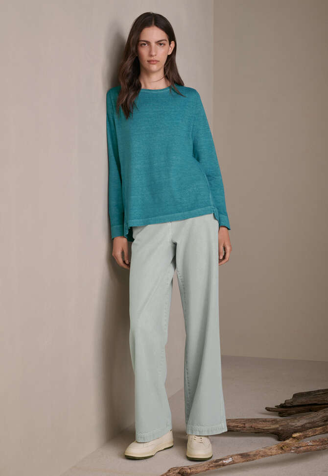 Straight-leg trousers, Frost, completeTheLook