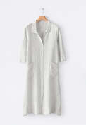 Striped shirtdress, Blue ecru, webstill