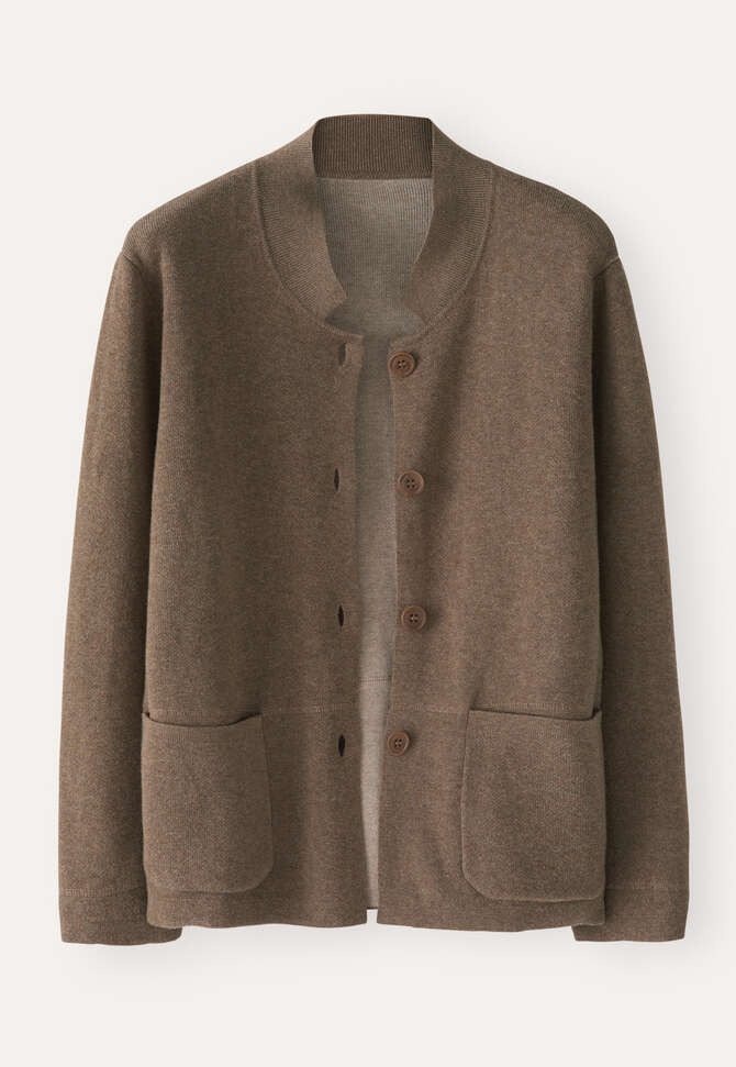 Double-knit jacket, Taupe brown, completeTheLook