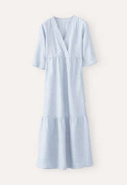 V-neck dress, Pale sky, webstill