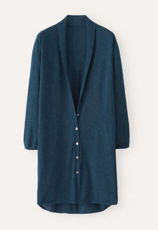 Long cardigan, Dark petrol, webstill
