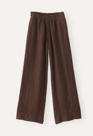 Relaxed wide-leg trousers, Dark brown, webstill