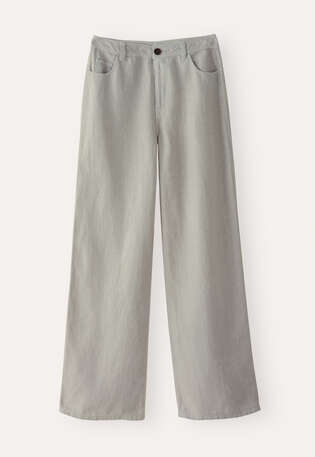 Wide-leg jeans, Soft grey, webstill