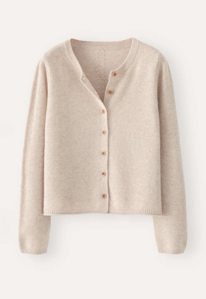 Button-through sweater, Ecru fawn, completeTheLook