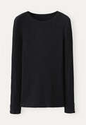Ribbed sweater, Black marl, webstill