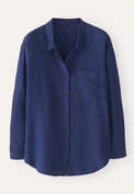 Garment-dyed overshirt, Sapphire blue, webstill