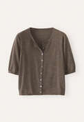 Button-through sweater, Nut brown, webstill