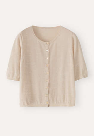 Button-through sweater, Pale fawn, webstill
