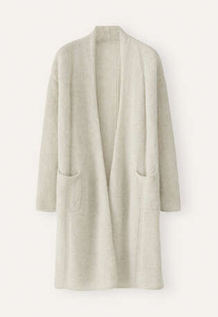 Edge-to-edge cardigan, Natural stone, webstill