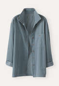 Cord shirt, Dark ocean, webstill