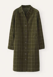 Self-check dress, Khaki, webstill