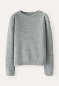 Puff-sleeve sweater, Frosted blue, webstill