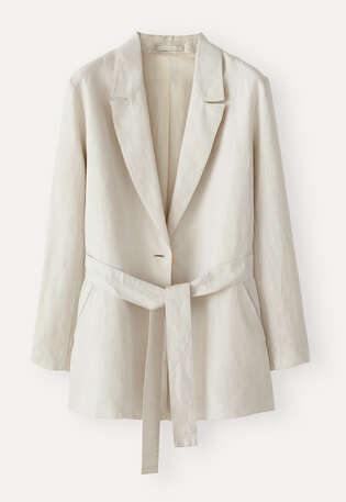 Belted jacket, Pearl, webstill