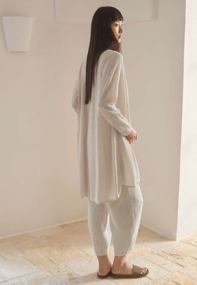 Long cardigan, Pale fawn, completeTheLook