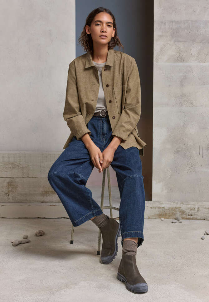 Structured overshirt, Olive tan, completeTheLook
