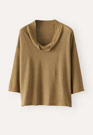 Cowl-neck sweater, Lichen, webstill