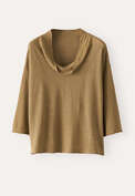 Cowl-neck sweater, Lichen, webstill