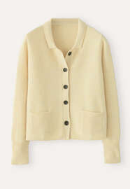 Knitted jacket, Lemon fawn, webstill