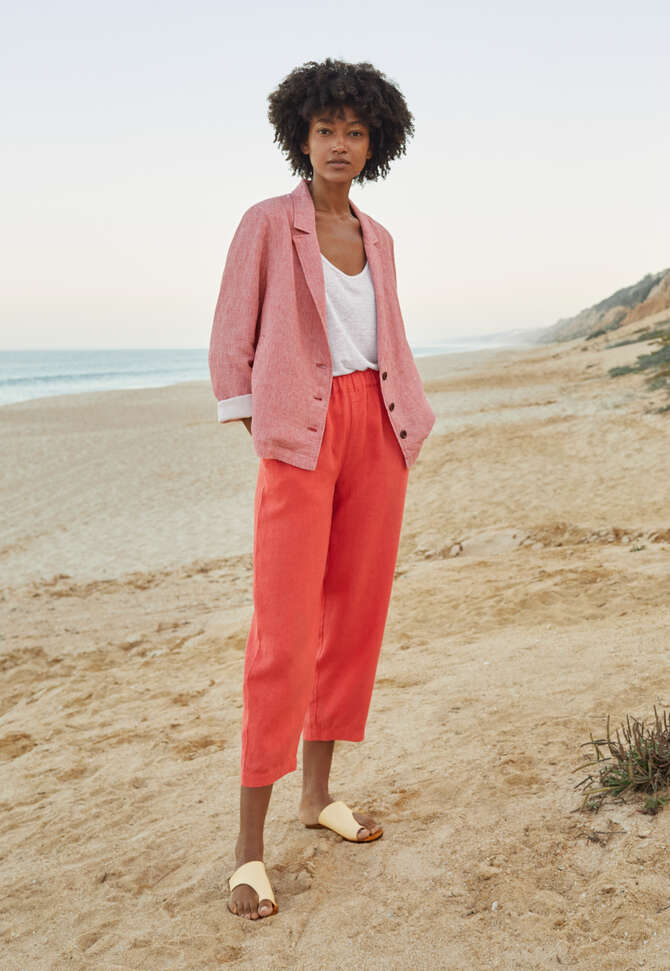 Cropped trousers, Orange red, completeTheLook