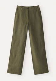 Relaxed straight-leg trousers, Forest, webstill