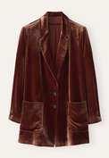 Velvet jacket, Chestnut brown, webstill