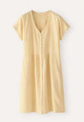 Tuck-detail dress, Pastel yellow, webstill