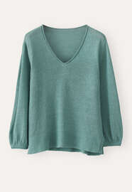 V-neck sweater, Dark ocean, webstill