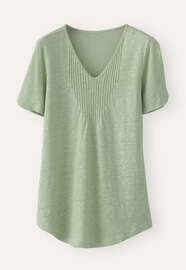 V-neck T-shirt, Sage green, webstill